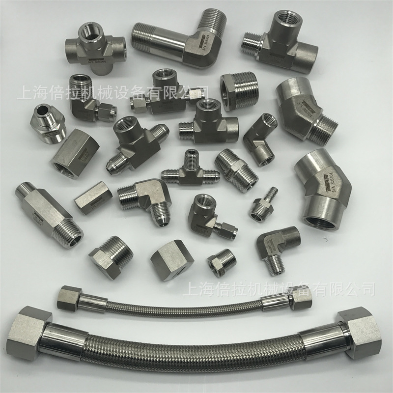 TENHEFLOWWL外螺纹卡套不锈钢直通接头配件CM0304 1/2