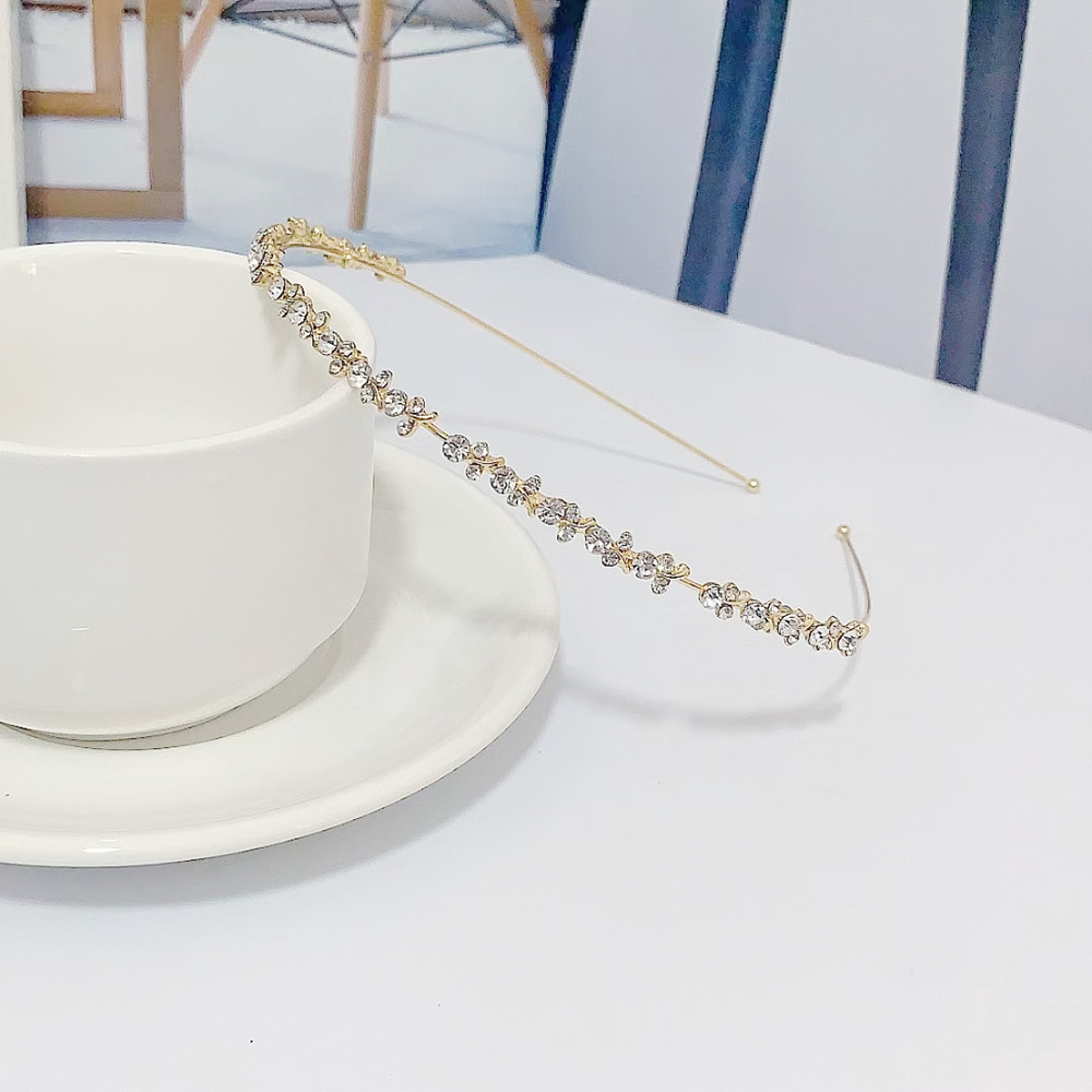 El mismo estilo diadema exquisito estilo princesa Cruz rhinestone accesorios para el cabello de alto grado Súper Hada personalidad de alto grado tocado diadema hembra