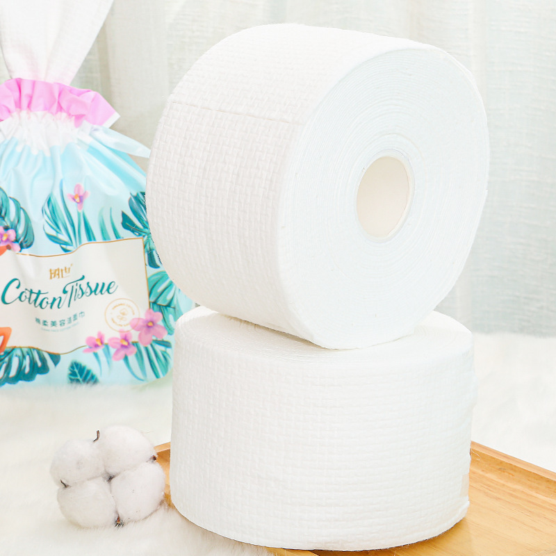 厚手の洗顔タオルの使い捨て綿の柔らかいティッシュの巻き式の真珠の紋様の洗顔タオルの美容院は顔を拭くタオルで卸売りします。|undefined
