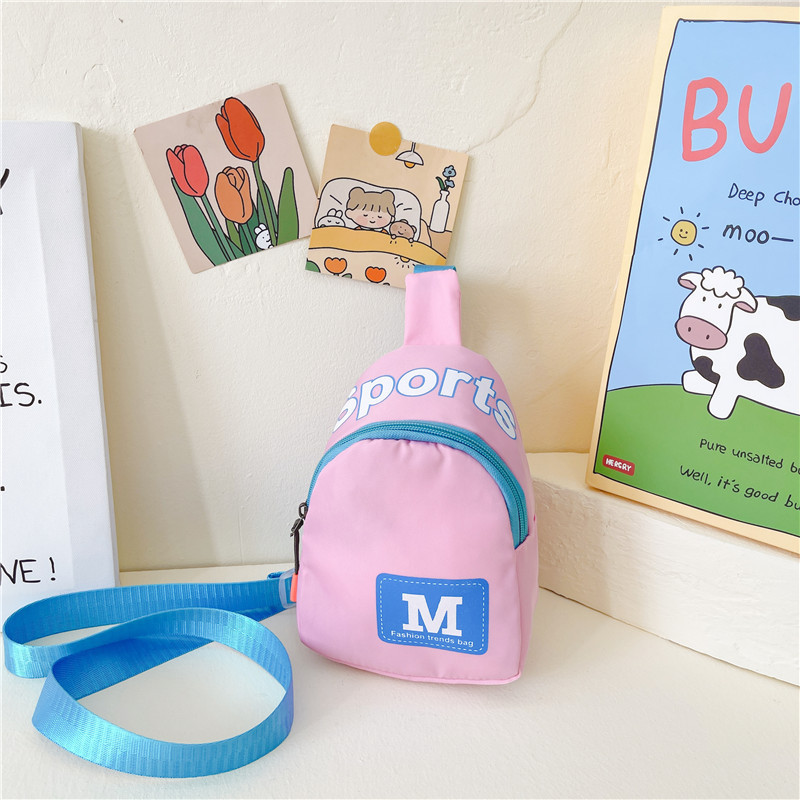 Moda para niños pequeño bolso de pecho de moda chico fresco carta bolso de hombro personalizado bebé monedero chica salida bolsa de mensajero