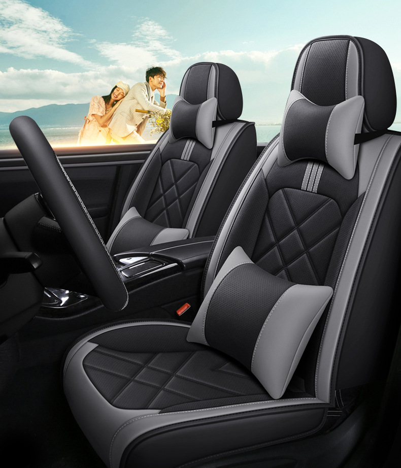 Cross-border foreign trade car seat cover four seasons seat cushion full surround seat cover Nappa leather car cushion manufacturers wholesale on behalf of the hair