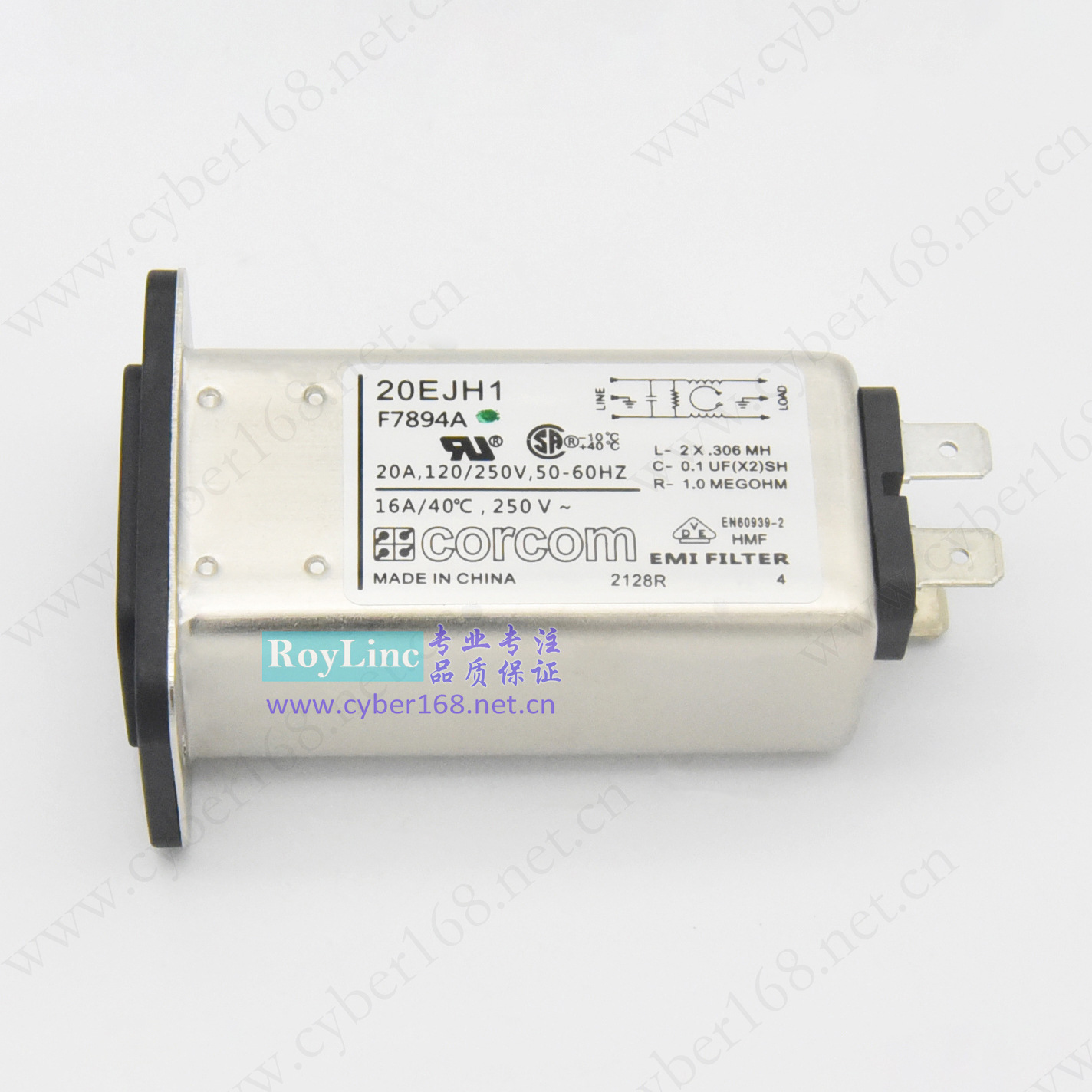 20EJH1 EJH系列F7894A 6609009-4 20A医疗设备放映机Corcom滤波器