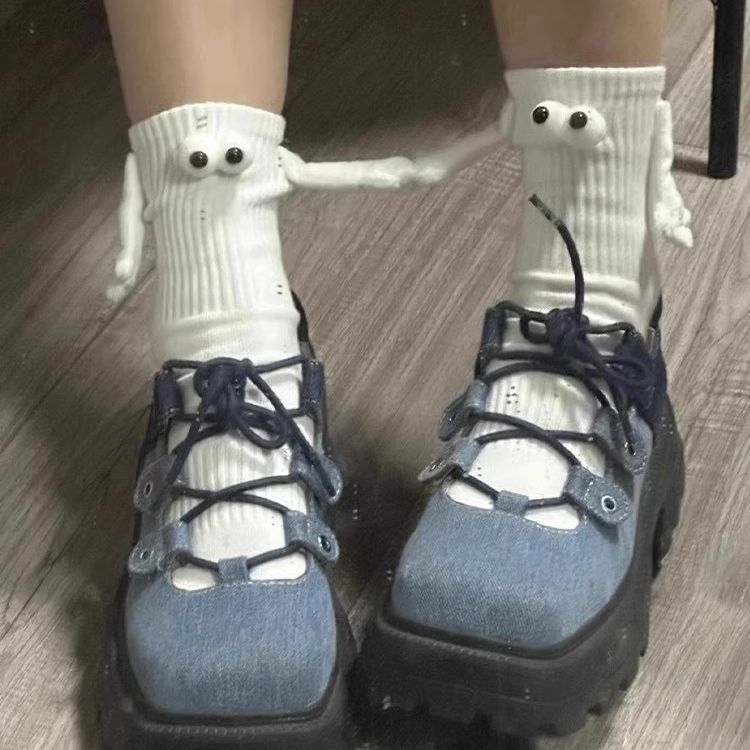 Magnetic Tube Socks for Couples, Personalized Magnetic Cute Toe Socks, Quirky Trendy Summer Thin Socks