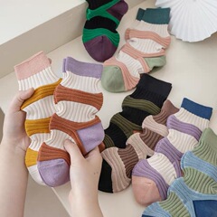 燈籠襪子女中筒襪ins風潮韓國小眾設計穿搭網紅超火豬大腸豎條紋