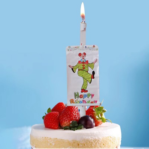 Korean Creative Internet Celebrity Surprise Clown Birthday Candle Cake Party Baking Decoration Funny Candle Wholesale