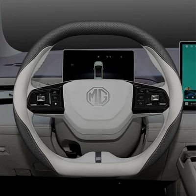 Steering wheel cover Steering Wheel Cover Car - black-and-gray-set-type-ultra-thin-model-standard
