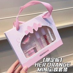herorange~ミニメイクアップセットマットブラッシュアイシャドウパレットリップグレーズアイライナー化粧品セットボックス卸売