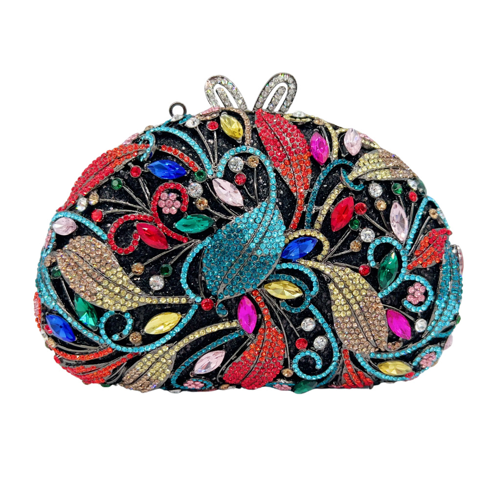 Bolsa de mujer Rhinestone nuevo bolso de cena de diamantes metal hueco bolso de mano de mujer