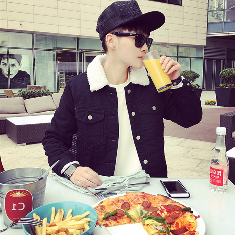 블랙 데님 양고기 고품질