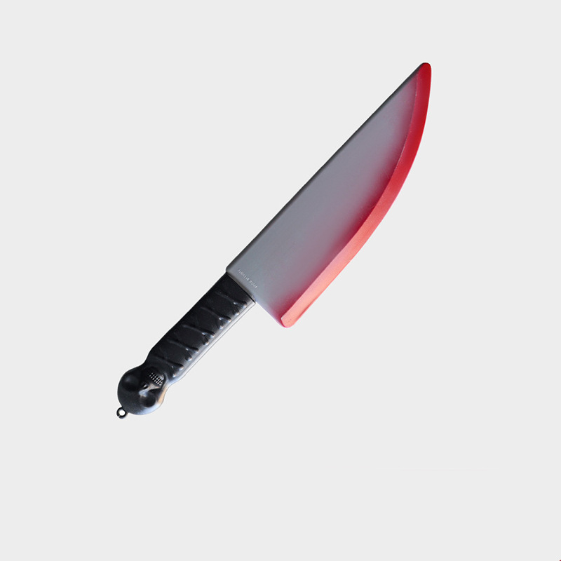 Cuchillo de Sangre de Simulación para Halloween de Plástico para Decoración y Cosplay