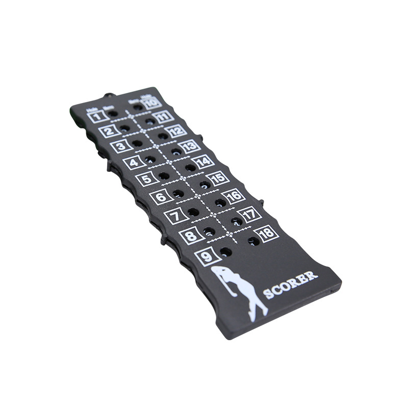 Dispositivo de puntuación de golf registrador de varilla en forma de barra Dispositivo de puntuación de golf portátil de 18 hoyos Número de varilla Accesorios Suministros