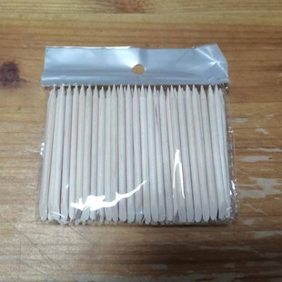 Manicure Polishing Stick to Remove Dead Skin Orange Wood Stick 11.4cm Double-Ended Orange Wood Stick Tip 100 Bags of Manicure Tools