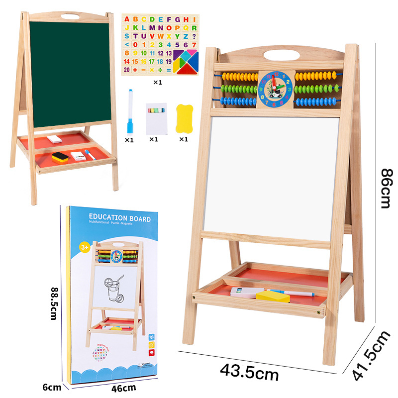 Tablero de dibujo tridimensional de pie, tamaño grande.