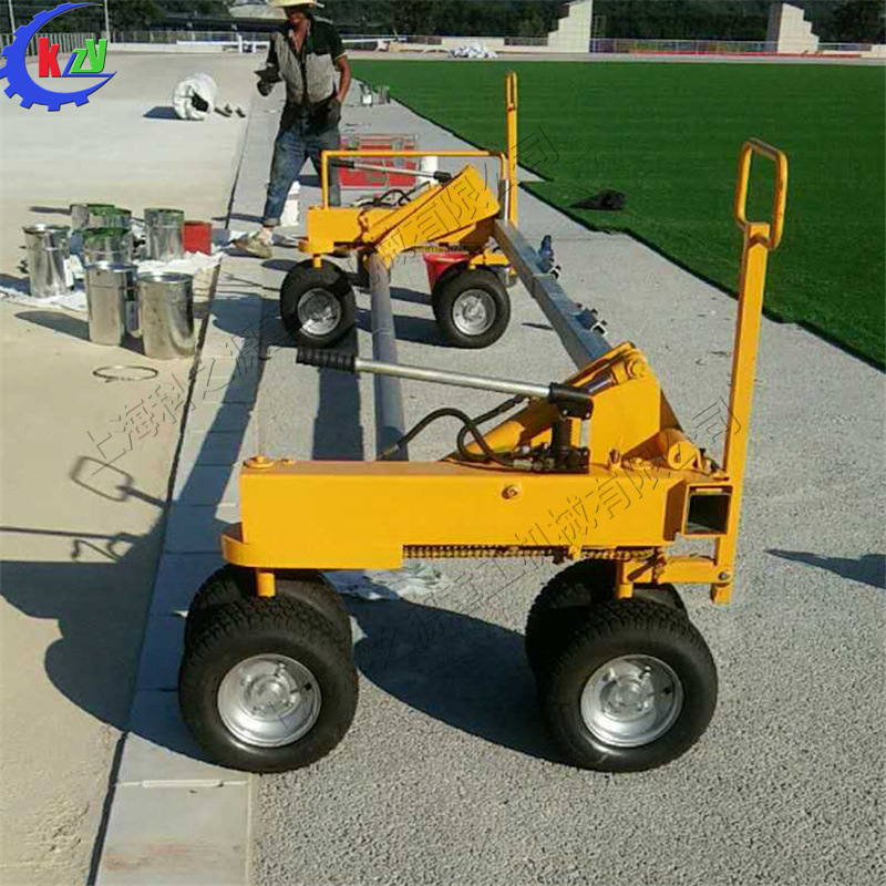 液压可升降移动铺展机 园林用草坪运输机 人造草坪运输机械推车