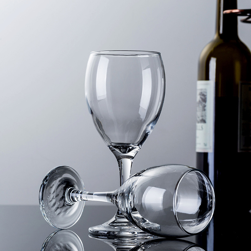 Juego de copa de vino de cristal al por mayor Copa de vino de estilo europeo Copa de champán Copa de vientre grande Copa de vino de vidrio transfronterizo