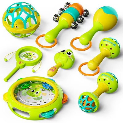 Little Dinosaur Rattle Baby Toy Handbell Bell Rattle Infant 0-12 Months Early Education Soothing Toy