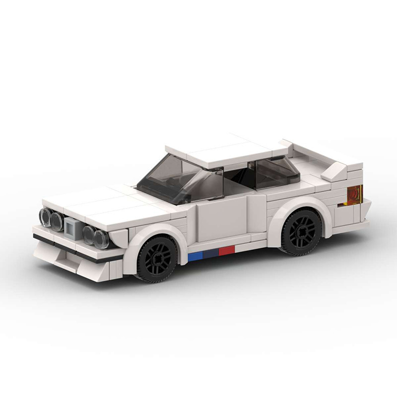 MOC building blocks compatible with Lego BMW M3 E30 Sports Car Series assembled creative car intelligence gift ornaments MOC building blocks compatible with Lego BMW M3 E30 Sports Car Series assembled creative car intelligence gift ornaments