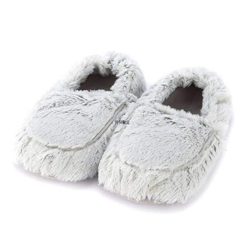 Home Filled Shoes Winter Grape Seed Lavender Heated Hot Compress Shoes Microwave Oven Cross-Border Hotslipper Hot Sale