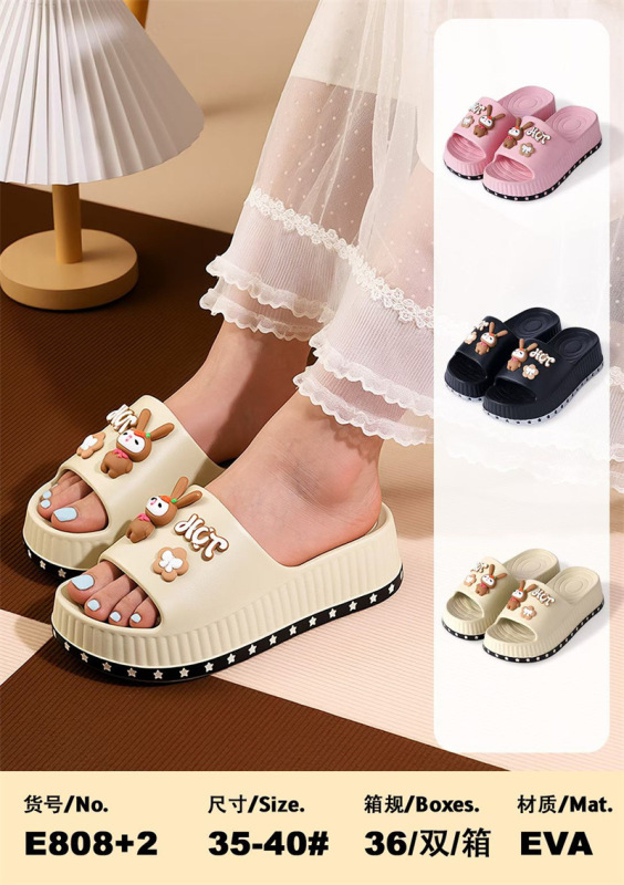 2026 New Model Eva Cute Cartoon Women's Slippers Non-Slip Slip-On Slippers Wholesale Store Rubber and Plastic Slippers Manufacturer Wholesale 2026 New Model Eva Cute Cartoon Women's Slippers Non-Slip Slip-On Slippers Wholesale Store Rubber and Plastic Slippers Manufacturer Wholesale