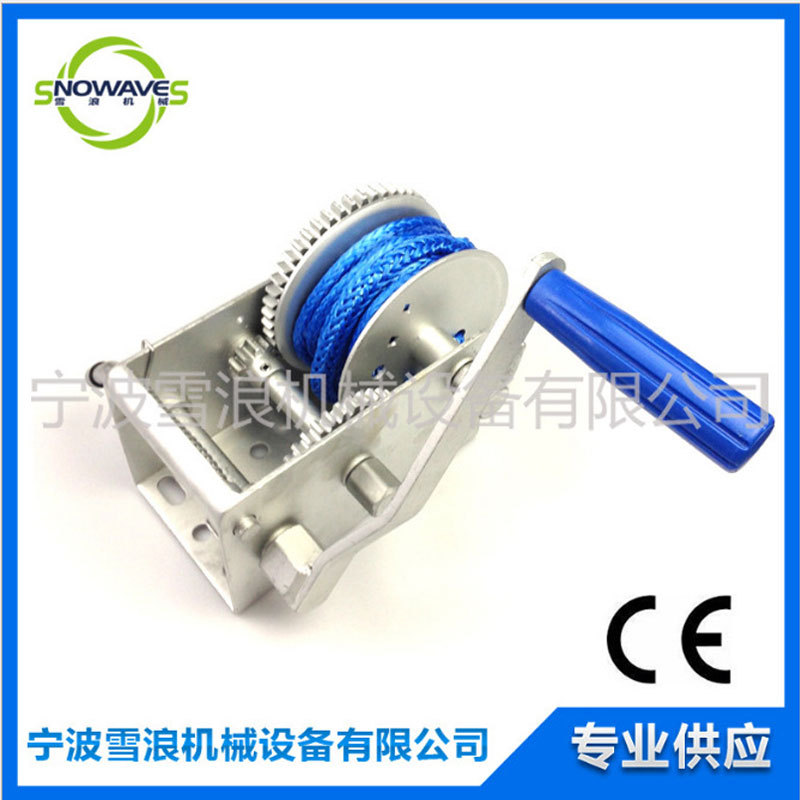 手动绞盘拖车绞盘3300磅越野车配件手摇绞车卷扬机