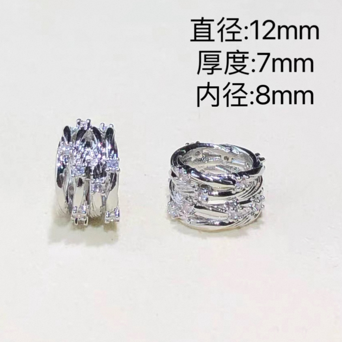 14K Gold-Filled Color-Preserving Crystal DIY Accessories Twisted Wrap Spacer Beads Bracelet Necklace Beaded Accessories