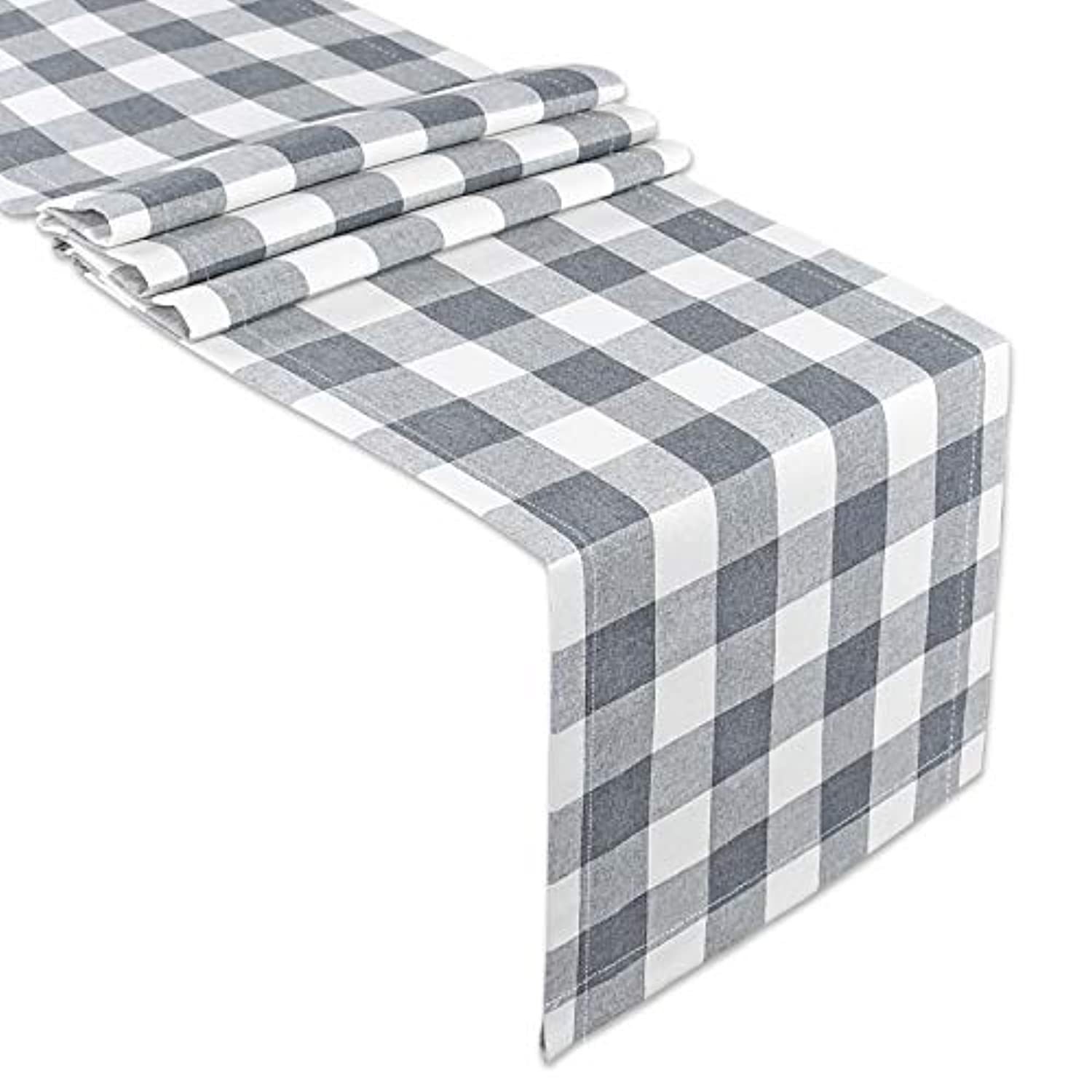 에든버러 다크 그레이 라이트 그레이 테이블 러너