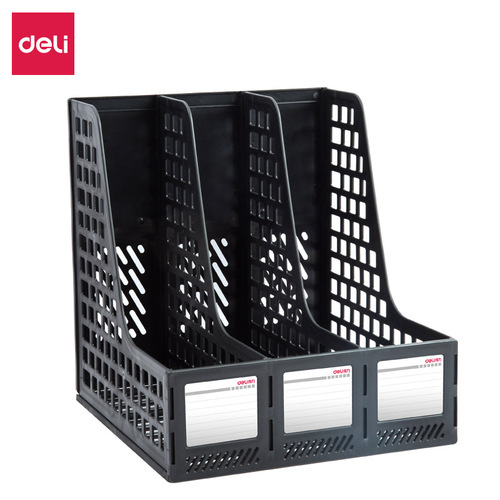 Deli 33666 file management rack triple file frame information rack file column file rack office supplies wholesale