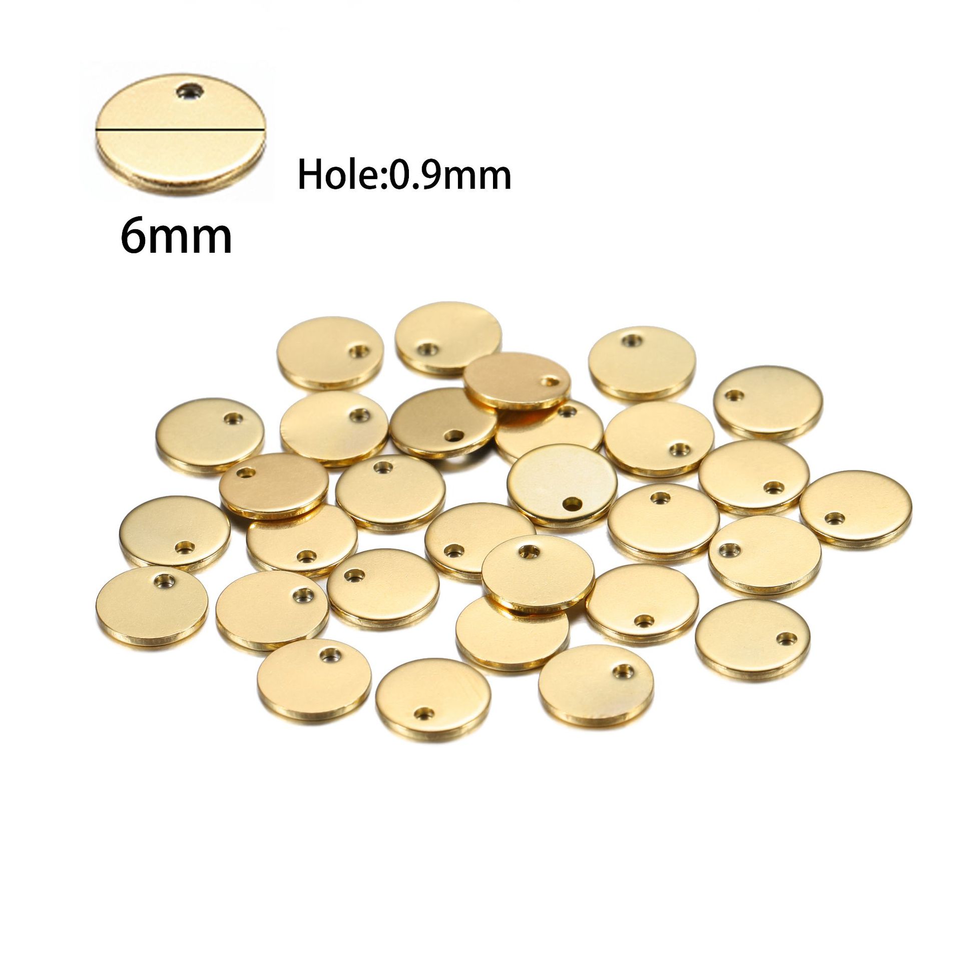 17g Weight Pendant Jewelry Making Type DIY Jewelry Accessories Classification 10 PCS/Package, 20 PCS/Package, 50 PCS/Package Quantity 304 Stainless Steel Material Solid Color Pattern Plating Design Simple Style, Classic Style Style 10 PCS/Package 20 PCS/Package 50 PCS/Package 304 Stainless Steel Solid Color Pendant 7