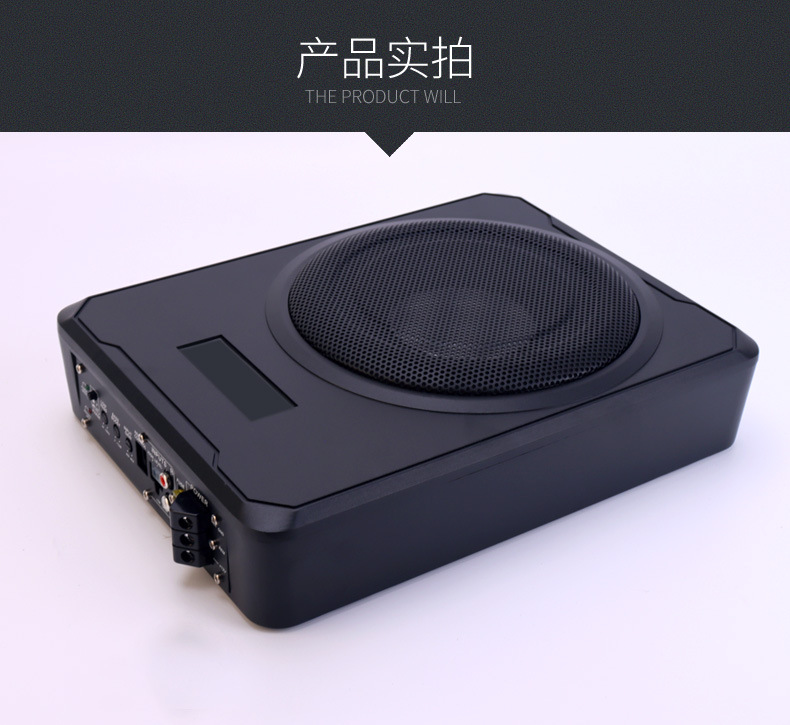 Factory Wholesale Car Audio Subwoofer 12V Seat-Mounted Ultra-Thin Subwoofer Electric Motorcycle Subwoofer