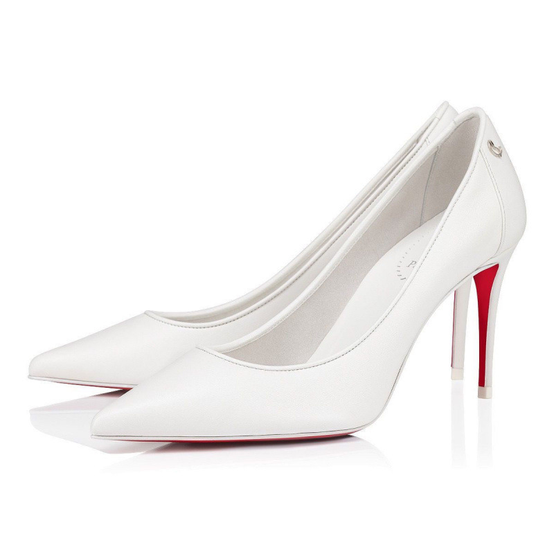 Foreign Trade Cross-Border Cl Red Sole Black Sandals, Pointed-Toe Women's Shoes, European Style with Thin High Heels, Sweet Runway Shoes