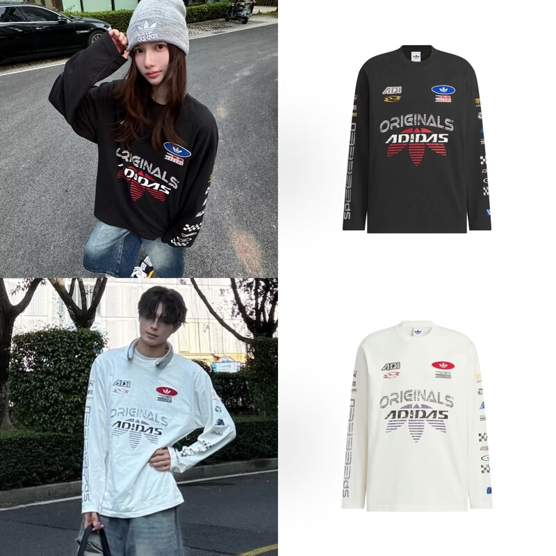 Foreign Trade 2026 Spring/Summer New Racing Print Long Sleeve T-Shirt American Style Loose Fit Personalized Sports Base Shirt Foreign Trade 2026 Spring/Summer New Racing Print Long Sleeve T-Shirt American Style Loose Fit Personalized Sports Base Shirt