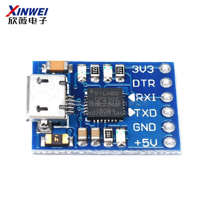 Модуль интерфейса Micro USB CP2102, USB to TTL последовательный порт, UART, STC загрузчик/апгрейд платы