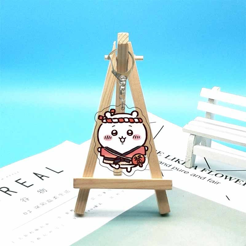 chiikawa ジイカワ ハチ小八 ins 漫画かわいいランドセル小さなペンダントアクリルキーホルダー|undefined