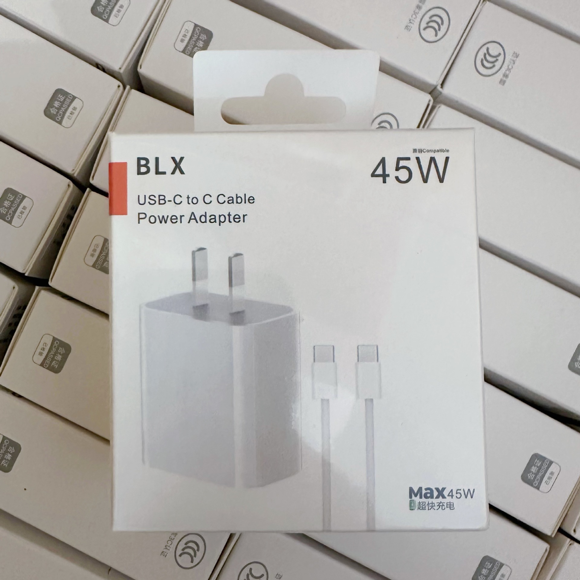 Cargador de alta potencia de 200W para Android Huawei línea de carga rápida compatible doméstica por mayor