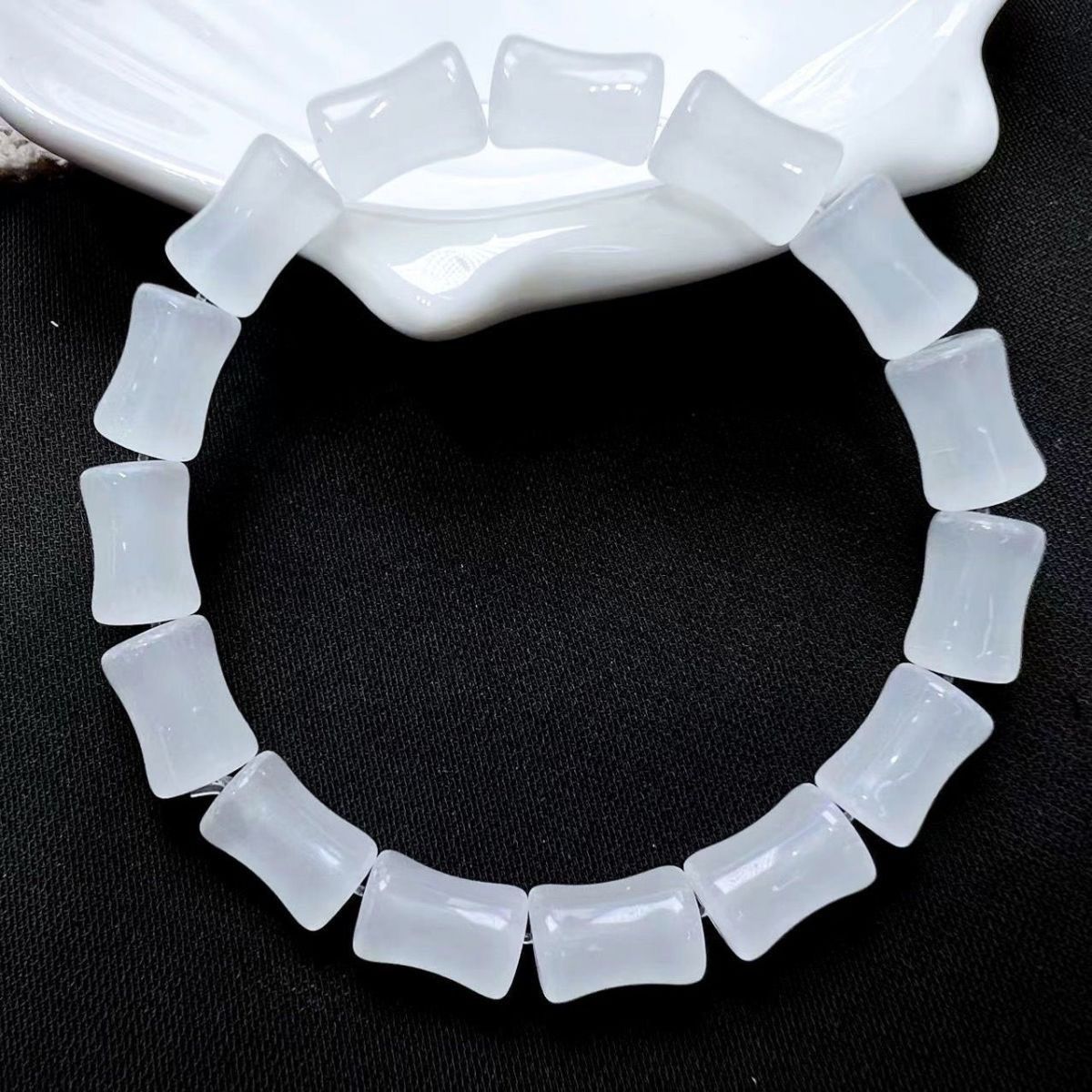 Bamboo white bracelet