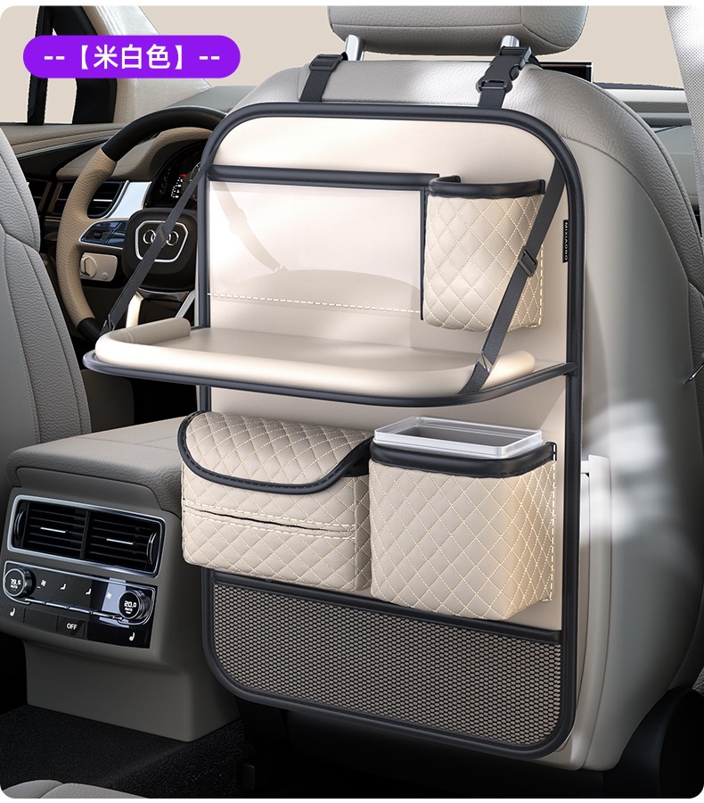 Car Rear Seat Folding Table, In-Car Dining Table, Portable Dining Table for Sports Seats