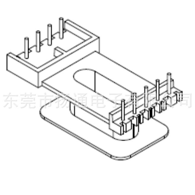 ED2021变压器骨架EDR2021电源骨架立式4+5针转换器电源干式中东单