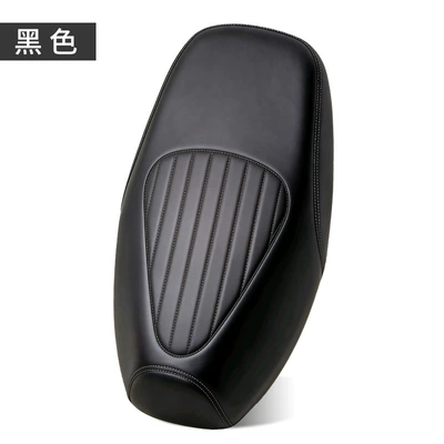 Motorcycle cushion – Bike Seat Cover Thickened Version - steel-stamped-vertical-stripes-classic-black-size-m-suitable-for-flat-length-51-55cm