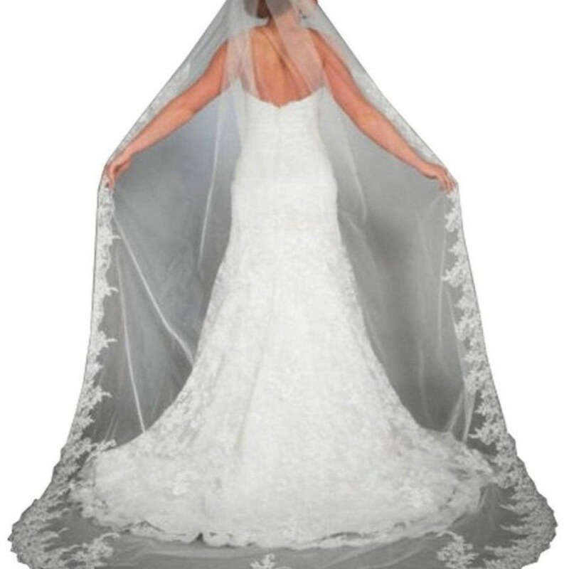 2016 New White Lace Factory Direct Supply New 3m Lace Veil Plus Hair Comb Bridal Veil Wholesale 2016 New White Lace Factory Direct Supply New 3m Lace Veil Plus Hair Comb Bridal Veil Wholesale