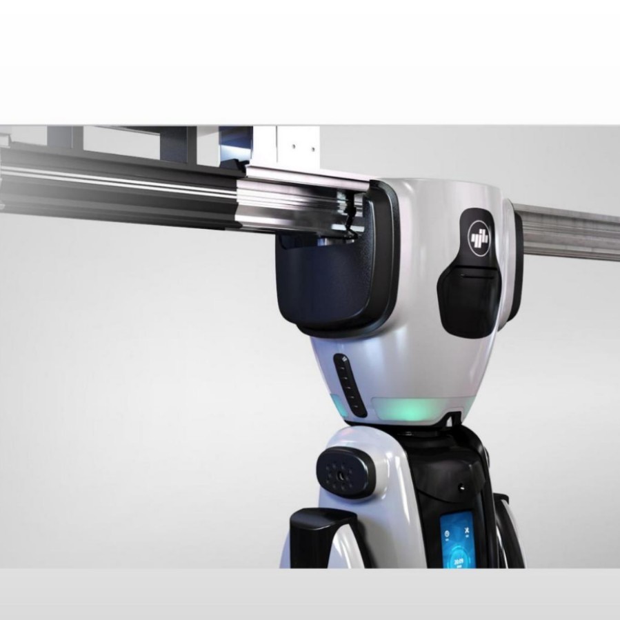 Robot de patrulla inteligente colgado en pared utilizado en talleres de prisiones en áreas mineras