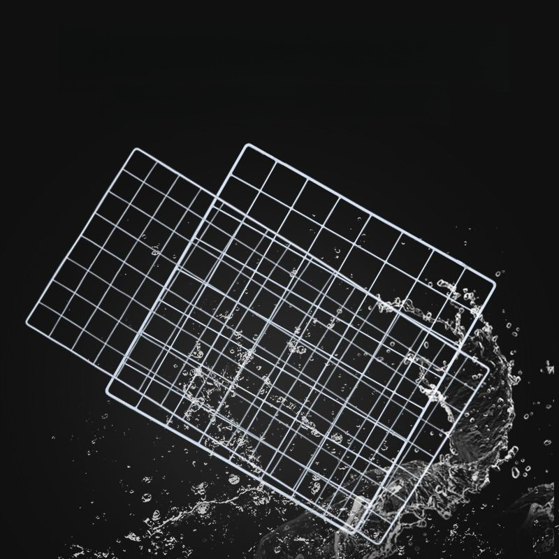 网格铁丝网黑白色网片加粗铁网格网超市置物摆摊挂架幼儿园装饰网