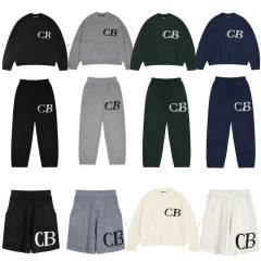 高バージョン CB ICON ニッチ シンプル レター ジャカード カジュアル ルーズ ラウンドネック セーター 男女兼用 カップル用
