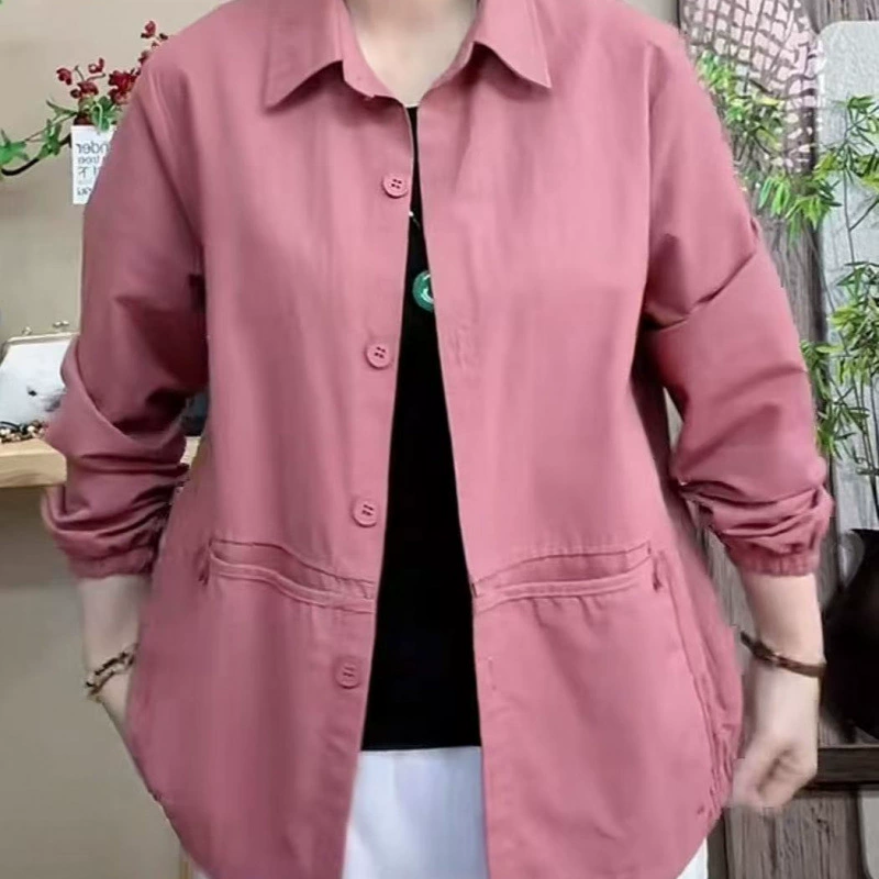 Универсальная короткая куртка в корейском стиле, свободная посадка, женская однобортная женская куртка обычного стиля, весна и осень