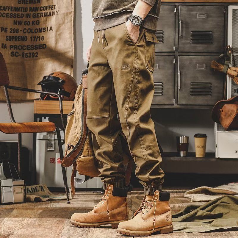 Retro autumn wear-resistant trousers