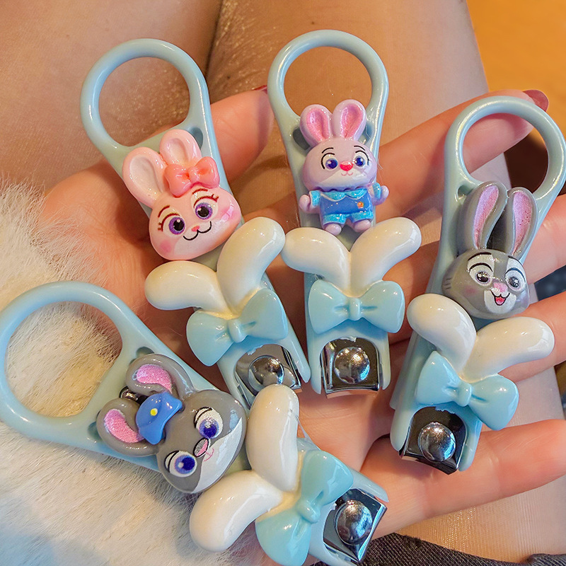 Sweet and Cute Cartoon Bunny Nail Clippers for Kidsren and Students Creative Cute Cartoon Rabbit Nail Clippers Nail Clippers
