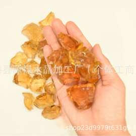 厂家现货供应黄琉璃原石香薰石扩香石 水晶装饰石批发
