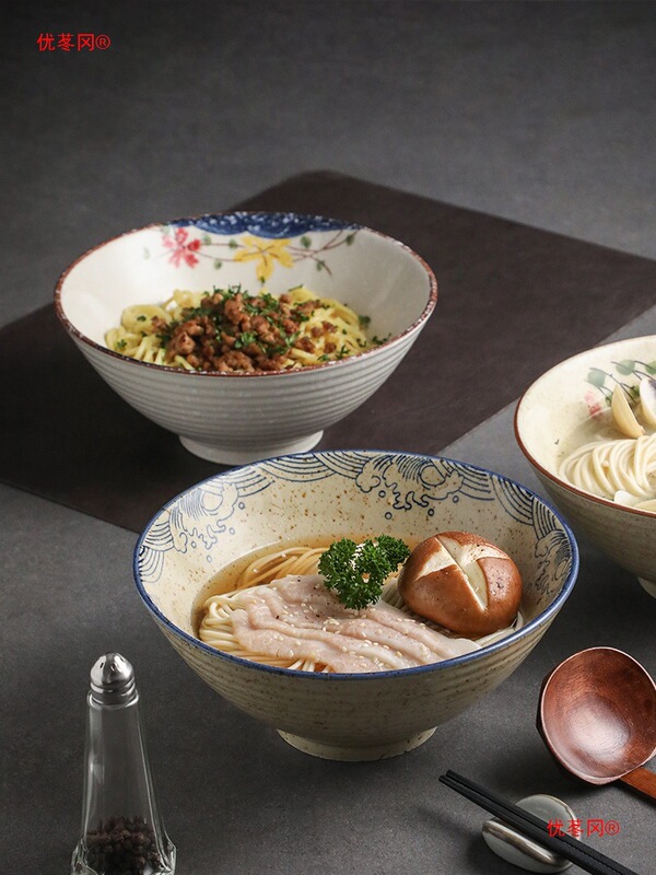 業務用ラーメン丼、レトロ陶器丼、インスタントラーメン丼、食器、下絵付大丼、笠丼、ラーメン専門店|undefined