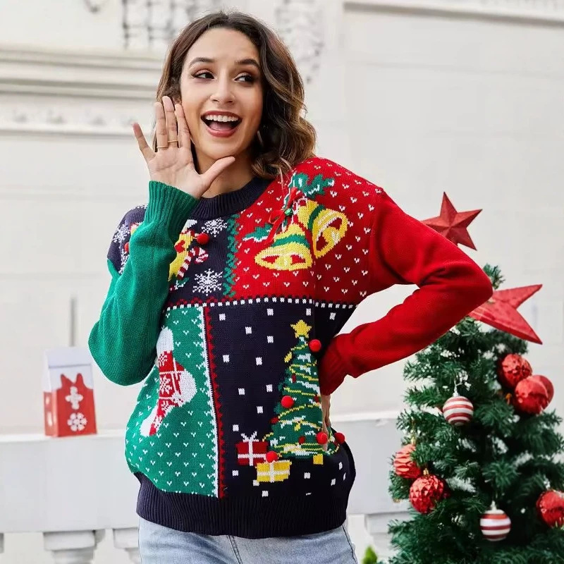 Customized European and American style pullover sweaters, women's sweaters, Christmas pullover sweaters, unisex sweaters, custom-made sweaters, and ugly Christmas sweaters Customized European and American style pullover sweaters, women's sweaters, Christmas pullover sweaters, unisex sweaters, custom-made sweaters, and ugly Christmas sweaters