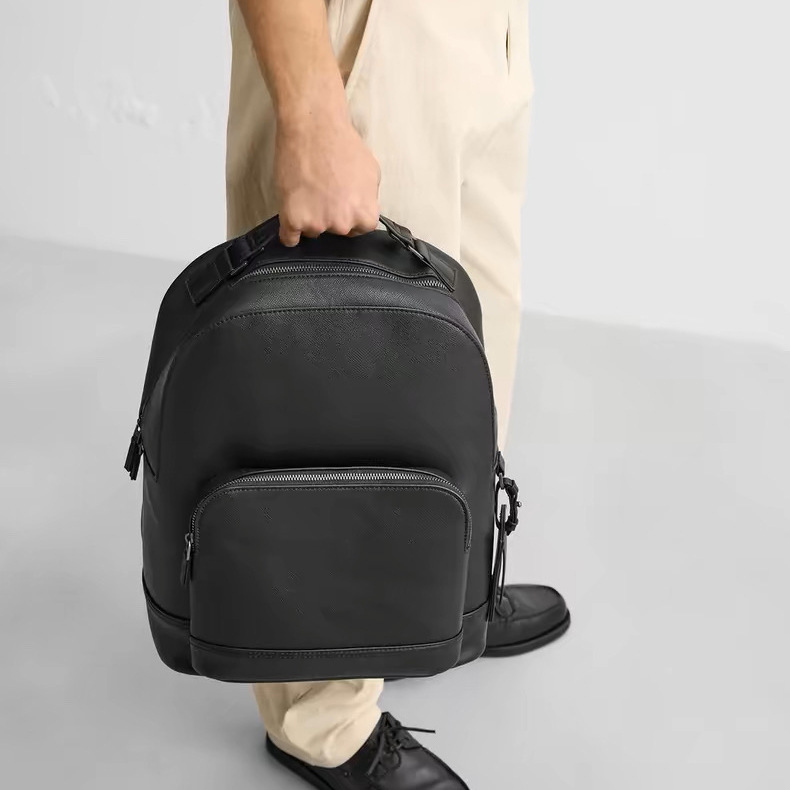2025 新しいメンズバッグビジネストラベルバックパック大学生通勤シンプルなスクールバッグ大容量バックパック男性