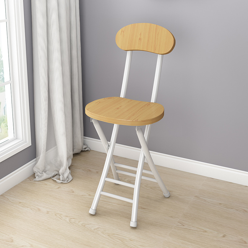 Silla plegable silla de comedor casera silla de descanso de ocio silla de respaldo de dormitorio taburete silla portátil para adultos